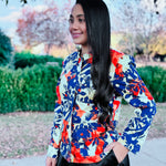 VICTRESS RELAXED FIT JACKET - Orange Burst